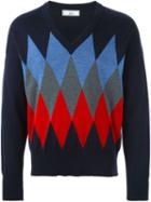 Ami Alexandre Mattiussi Argyle Check Sweater