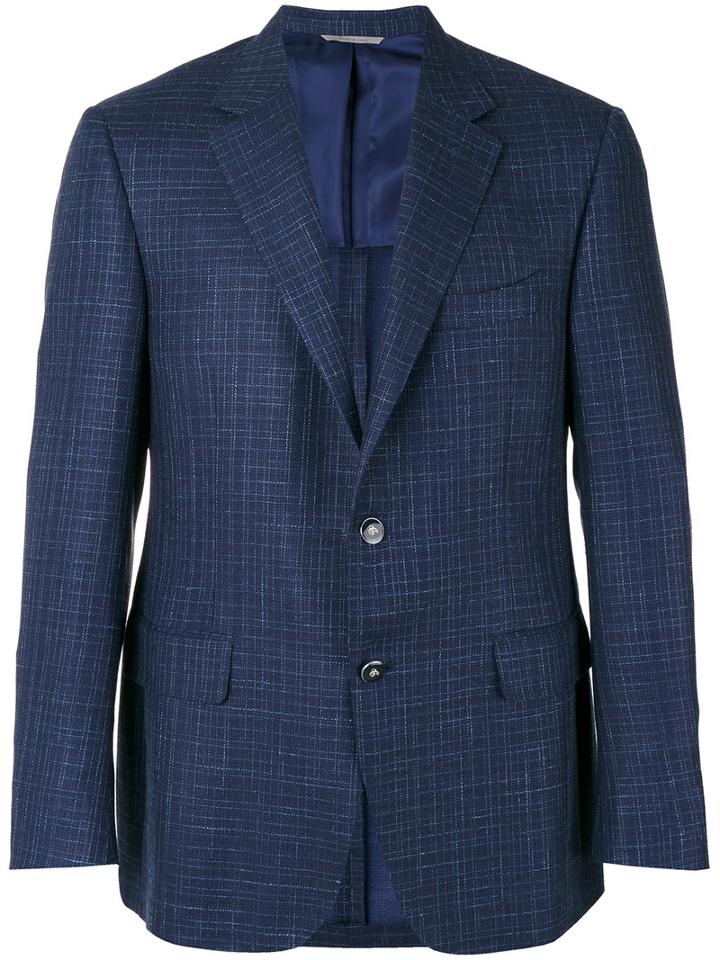 Canali - Two Button Blazer - Men - Silk/linen/flax/cupro/wool - 50, Blue, Silk/linen/flax/cupro/wool