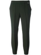 Twin-set Cropped Trousers, Women's, Size: Medium, Green, Polyester/spandex/elastane/viscose