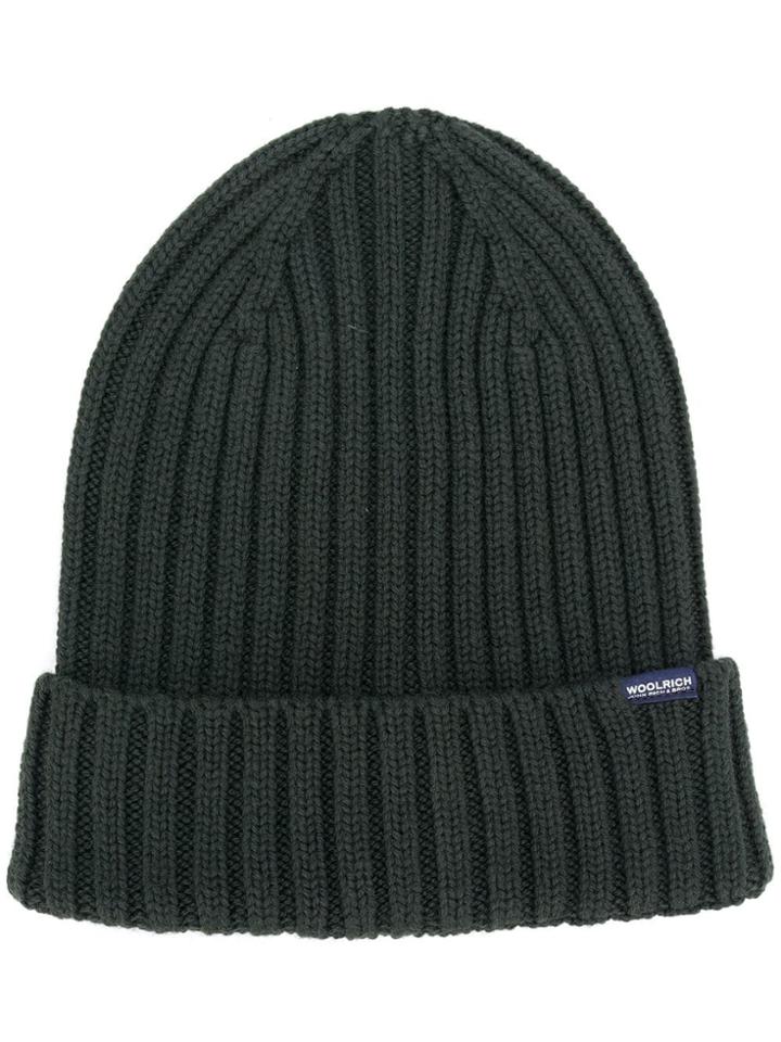 Woolrich Ribbed Beanie - Green
