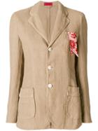 The Gigi Rita Contrast Pocket Trim Jacket - Nude & Neutrals