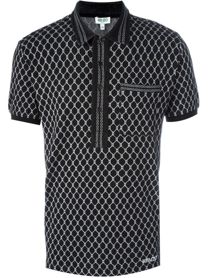 Kenzo Geometric Print Polo Shirt
