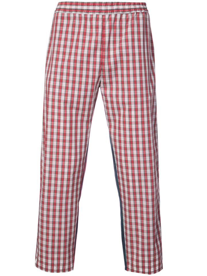 Gosha Rubchinskiy Checkered Straight Leg Trousers - Green