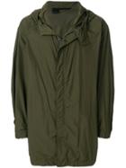 N. Hoolywood Zip Hooded Coat - Green