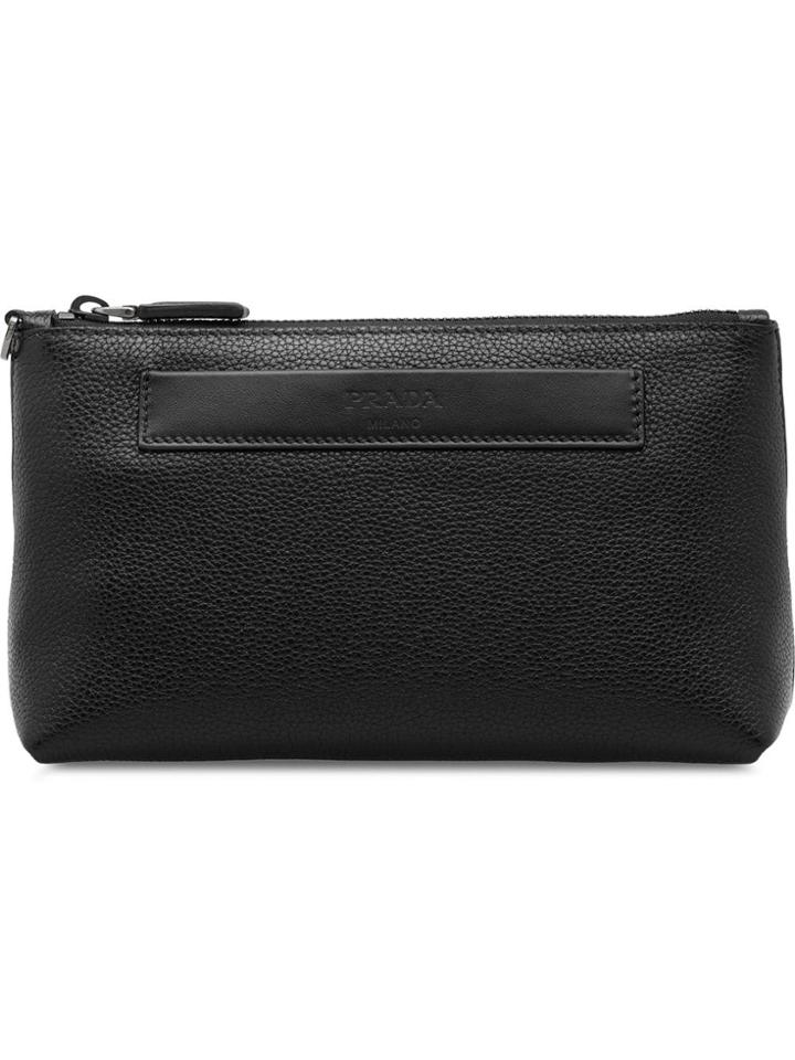 Prada Leather Pouch - Black