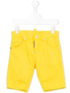 Dsquared2 Kids Denim Shorts, Boy's, Size: 10 Yrs, Yellow/orange