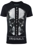 Philipp Plein Graphic T-shirt, Men's, Size: Small, Black, Cotton