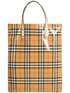 Burberry Coated Vintage Check Shopper - Brown