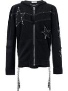 Faith Connexion - Pin Embellished Stars Hoodie - Women - Cotton - L, Women's, Black, Cotton