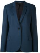 Ps By Paul Smith - One Button Blazer - Women - Acetate/viscose/wool - 44, Blue, Acetate/viscose/wool