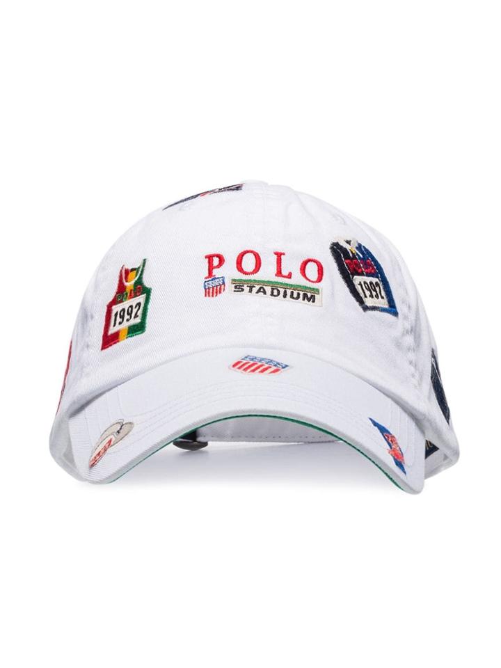 Polo Ralph Lauren Logo Patch-embroidered Baseball Cap - White