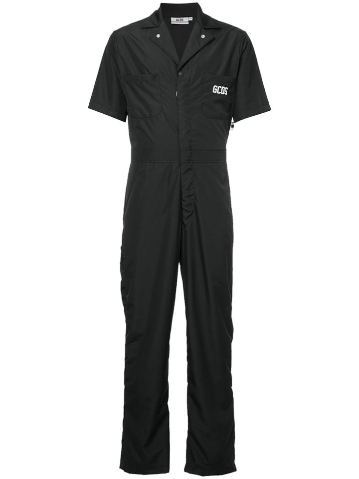 Gcds Nauti Boy Short Sleeve Jumpsuit - Black