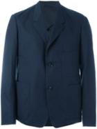 Lemaire Patch Pocket Blazer, Men's, Size: 46, Blue, Cotton/linen/flax/viscose