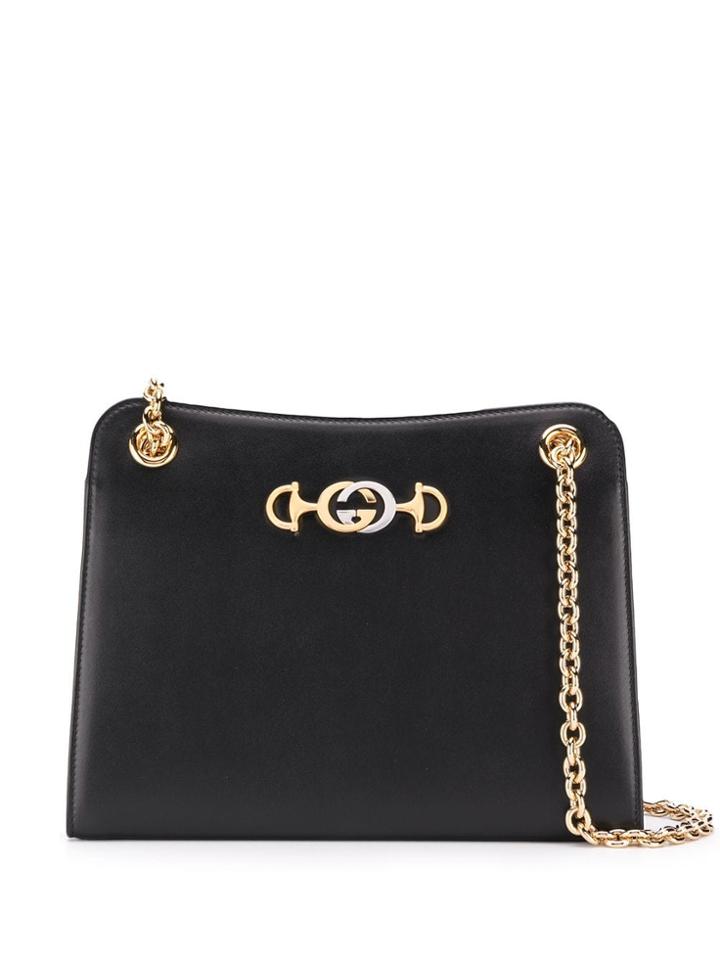 Gucci Zumi Frame Crossbody Bag - Black
