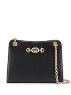 Gucci Zumi Frame Crossbody Bag - Black
