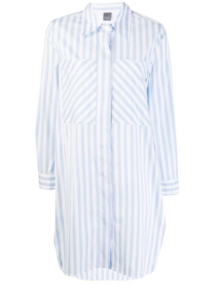 Lorena Antoniazzi Striped Long Shirt - White