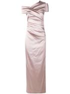 Talbot Runhof Moa Gown - Pink & Purple