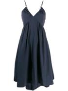 Closed Spaghetti Strap Dress - Blue