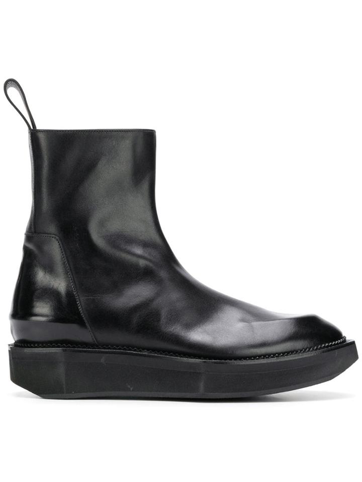 Premiata Platform Ankle Boots - Black