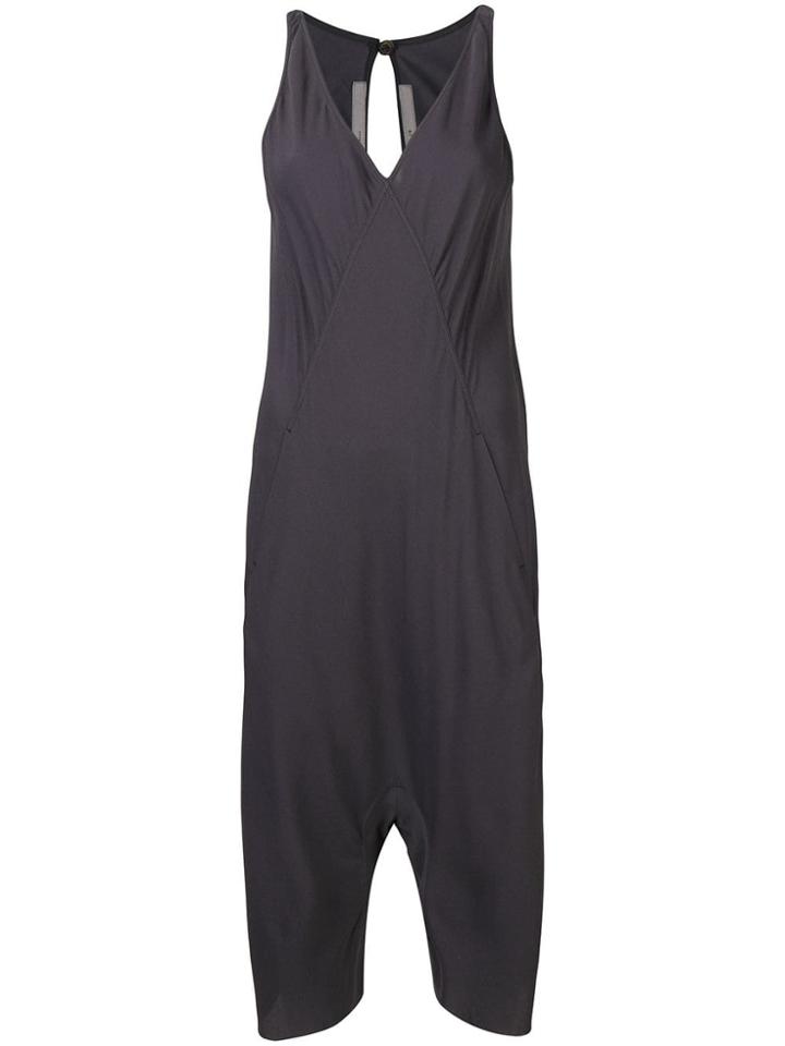 Rick Owens Cropped Jumpsuit - Grey