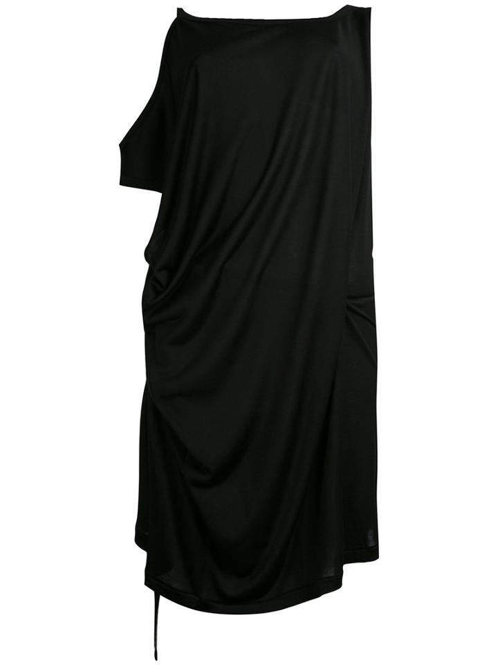 Ann Demeulemeester - Long Shoulder-detail Top - Women - Viscose - 36, Black, Viscose