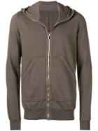 Rick Owens Drkshdw Zipped Long Sleeve Hoodie - Grey