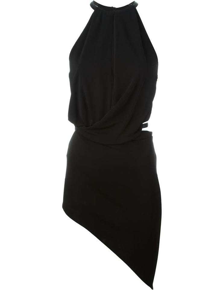 Anthony Vaccarello Asymmetric Mini Dress
