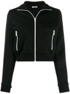 Miu Miu Striped Trim Track Jacket - Black