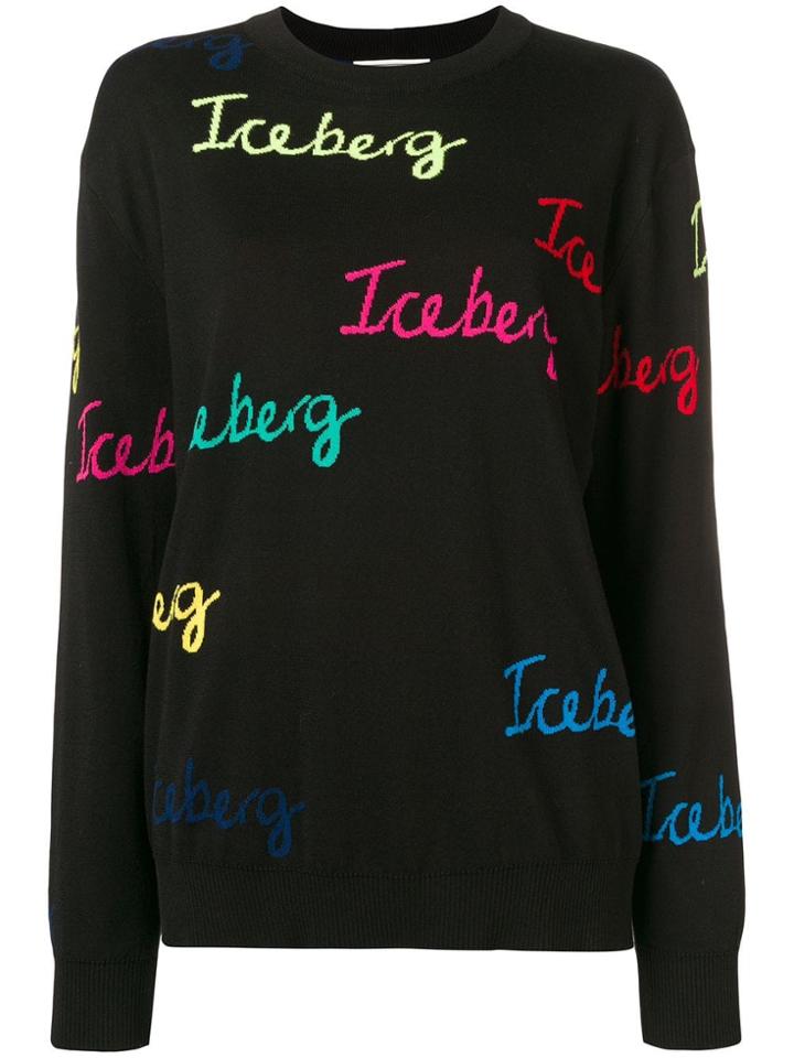 Iceberg Logo-print Sweater - Black