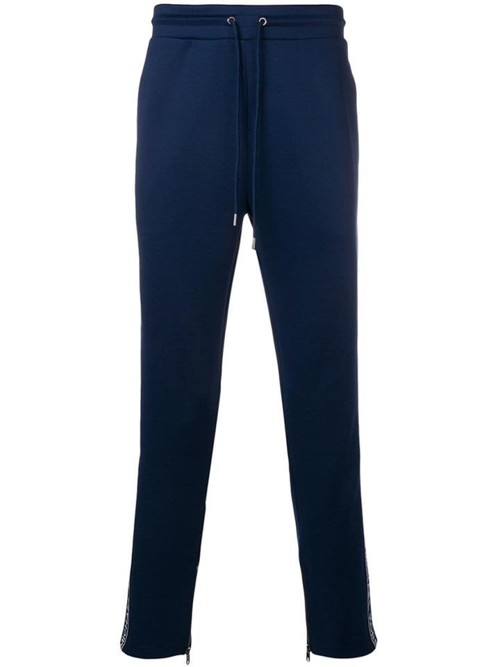 Michael Michael Kors Side Logo Stripe Trousers - Blue