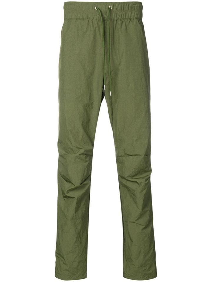 John Elliott High Rise Track Trousers - Green