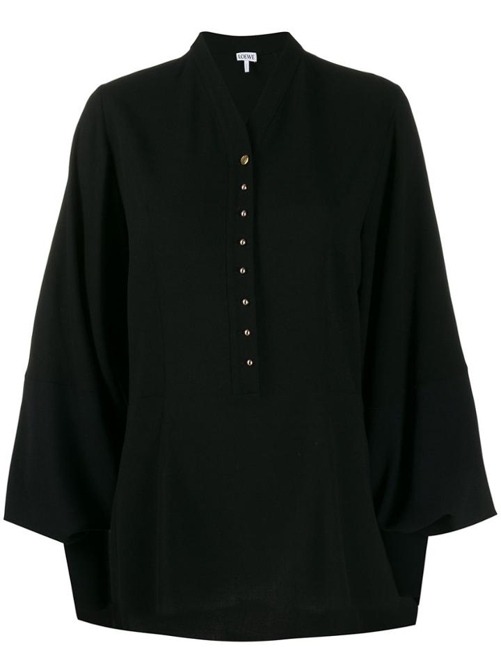 Loewe Balloon Sleeve Blouse - Black