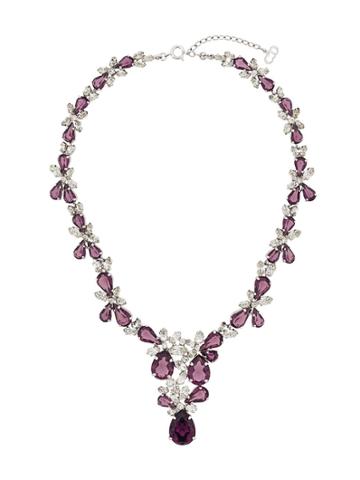 Christian Dior X Susan Caplan 1980's Archive Floral-style Necklace -