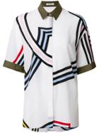 Iceberg Shortsleeved Patterned Shirt - White