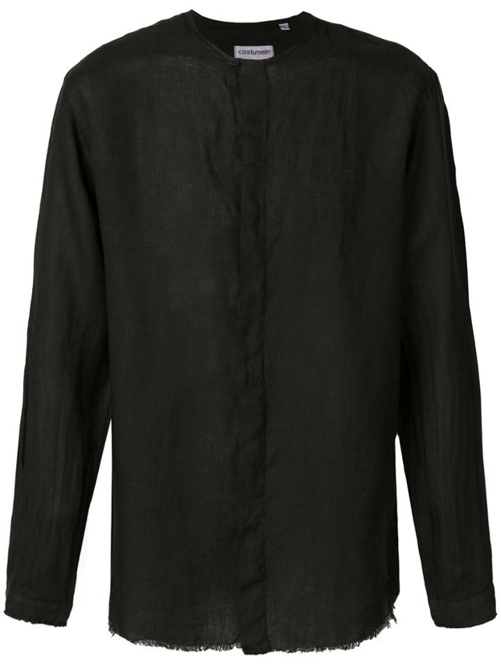 Costumein Raw Hem Shirt - Black