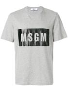 Msgm Short Sleeved T-shirt - Grey