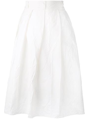 Daniela Gregis Pleated Skirt - White