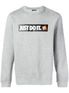 Nike Nike Sportswear Logo Sweatshirt - Grey