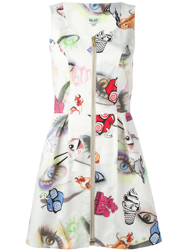 Kenzo Flyer Dress, Women's, Size: 40, Cotton/polyester