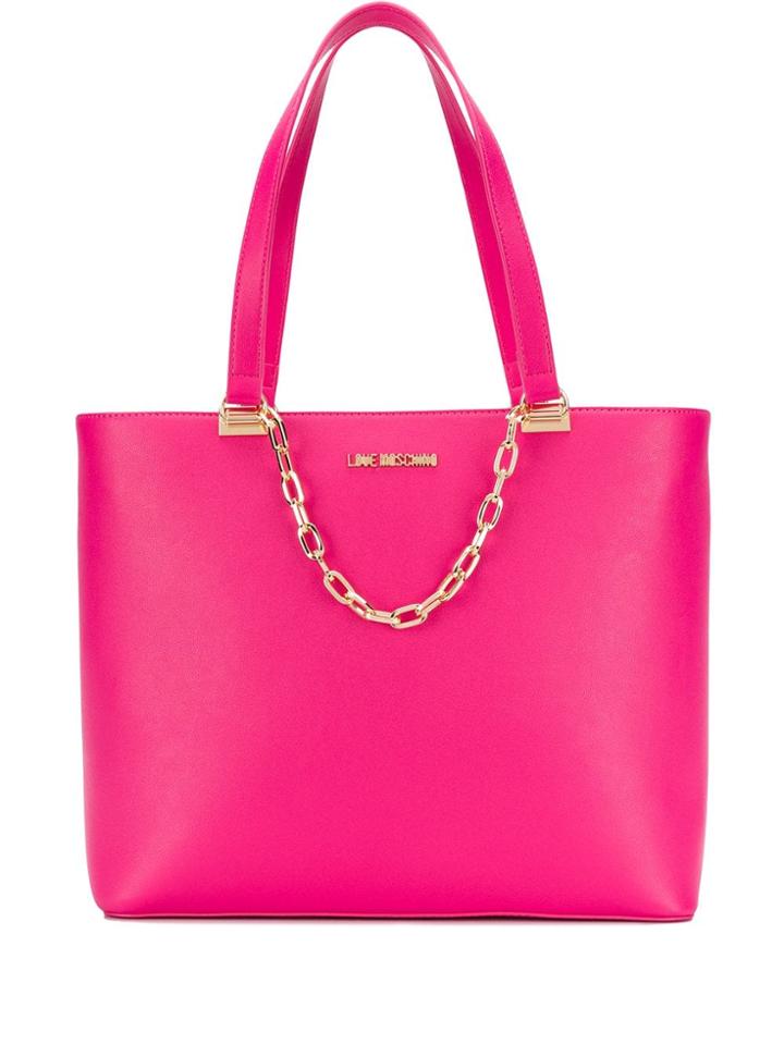 Love Moschino Fuchsia Tote Bag - Pink
