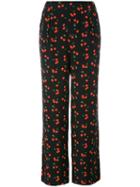 Chinti And Parker - Cherry Trousers - Women - Silk/elastodiene - 6, Black, Silk/elastodiene