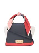 Zac Zac Posen Eartha Soft Top Handle W/ Scarf Bag - Blue