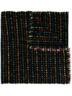 Faliero Sarti 'nerys' Scarf, Adult Unisex, Black, Virgin Wool/silk/polyamide/spandex/elastane
