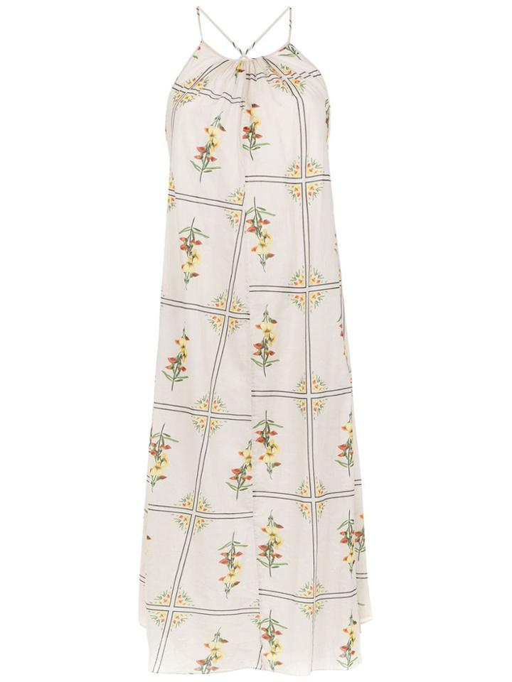 Osklen Midi Printed Dress - White