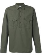 Aspesi Button-up Shirt, Men's, Size: 41, Green, Cotton
