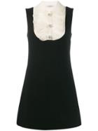 Miu Miu Lace Panel Mini Dress - Black