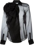 Christian Dior Vintage Silk Blouse, Women's, Size: 40, Black