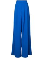 Alice+olivia Pleated Palazzo Pants - Blue
