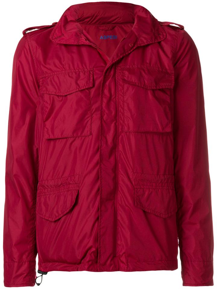 Aspesi Cropped Lightweight Jacket - Red