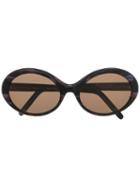 Christian Roth Printed Frame Sunglasses - Purple